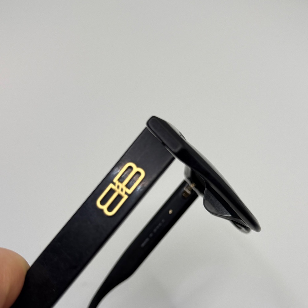 NEW Balenciaga Black Designer Sunglasses scratched style - Picture 8 of 10